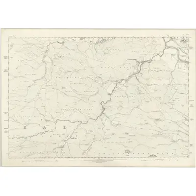 1861 Map of Northumberland LXVII, 1866 Print