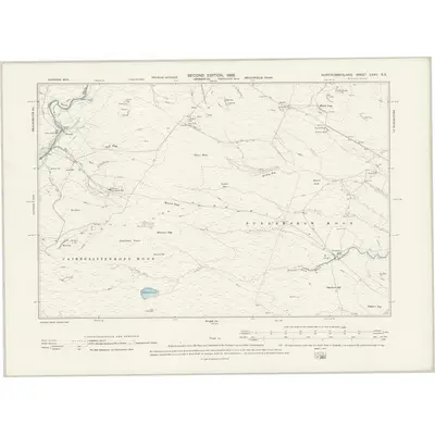 1895 Map of Northumberland LXVII.SE, 1898 Print