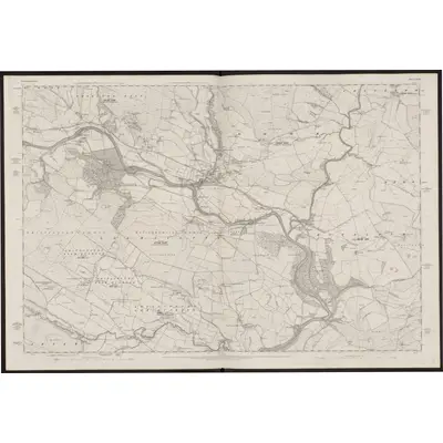 1861 Map of Northumberland LXVIII, 1866 Print