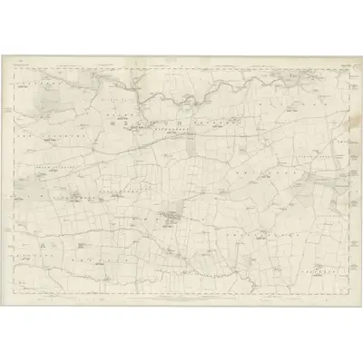 1863 Map of Northumberland LXXI, 1866 Print