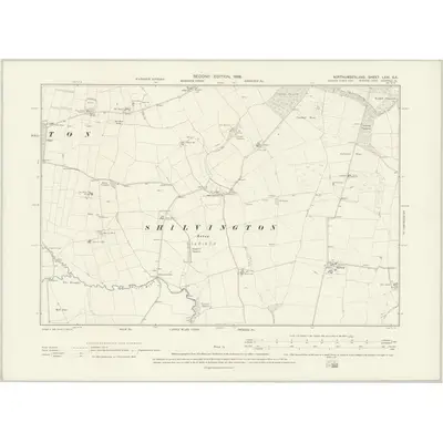 1895 Map of Northumberland LXXI.SE, 1898 Print