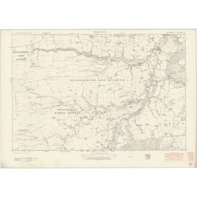 1946 Map of Northumberland nC, 1952 Print