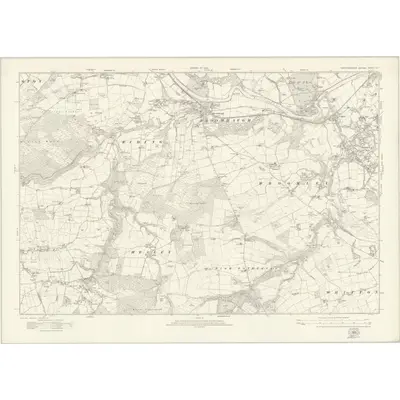 1919 Map of Northumberland nCI, 1924 Print