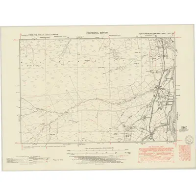 1948 Map of Northumberland nCIII.NE, 1951 Print