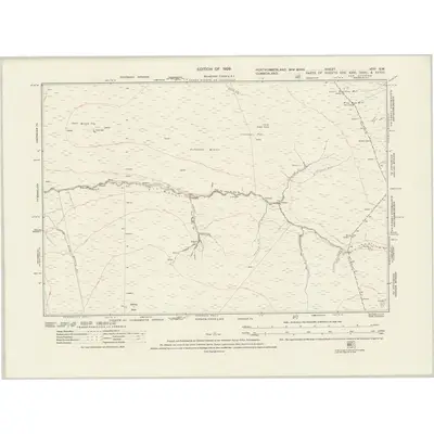 1895 Map of Northumberland nCIII.SW, 1926 Print
