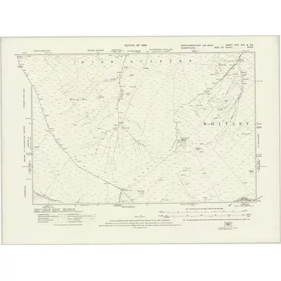 1895 Map of Northumberland nCIX.NW & nCIX.NE, 1926 Print