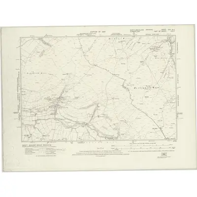1919 Map of Northumberland nCX.NE, 1926 Print