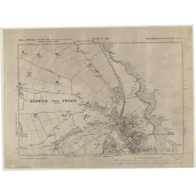 1938 Map of Northumberland nII.SW, 1939 Print