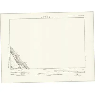 1922 Map of Northumberland nIV.NE, 1925 Print