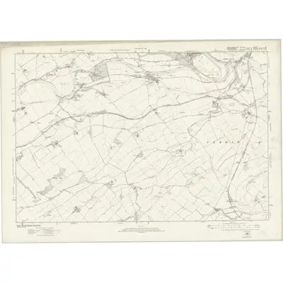 1922 Map of Northumberland nIX, 1925 Print