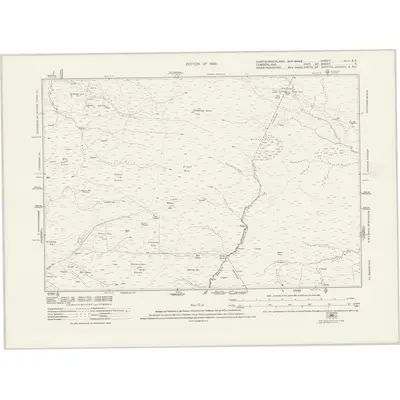 1896 Map of Northumberland nLIII.SE, 1926 Print