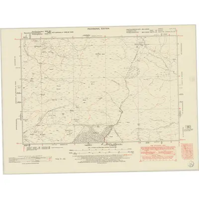 1949 Map of Northumberland nLIII.SE, 1951 Print