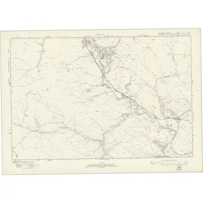 1920 Map of Northumberland nLIV, 1924 Print