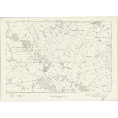 1921 Map of Northumberland nLIX, 1924 Print