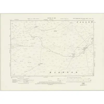 1921 Map of Northumberland nLVIII.NW, 1925 Print