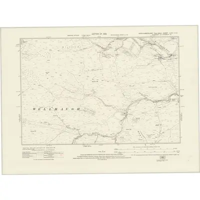 1920 Map of Northumberland nLXIII.NE, 1926 Print