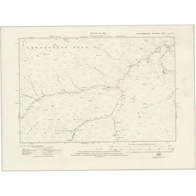 1895 Map of Northumberland nLXIII.NW, 1926 Print