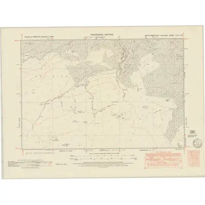 1948 Map of Northumberland nLXIII.SE, 1951 Print