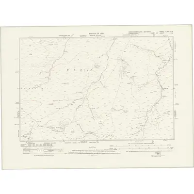 1895 Map of Northumberland nLXIII.SW, 1926 Print