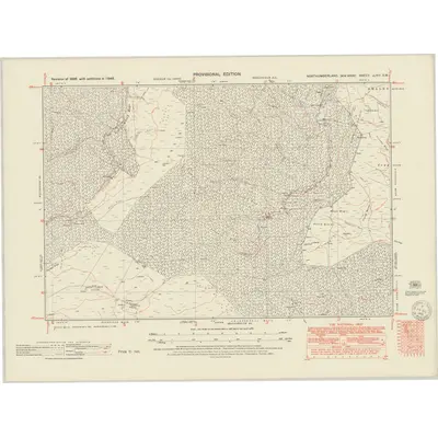 1948 Map of Northumberland nLXIV.SW, 1951 Print