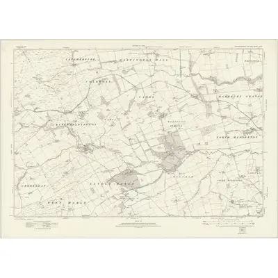 1920 Map of Northumberland nLXVII, 1924 Print
