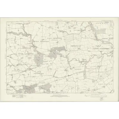 1920 Map of Northumberland nLXVIII, 1924 Print