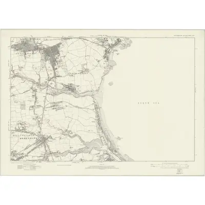 1920 Map of Northumberland nLXX, 1924 Print