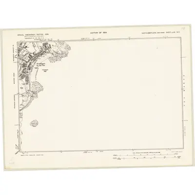1938 Map of Northumberland nLXX.NE, 1939 Print