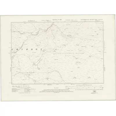 1895 Map of Northumberland nLXXII.NE, 1926 Print
