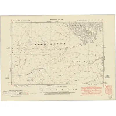 1948 Map of Northumberland nLXXII.NW, 1951 Print