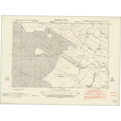 1946 Map of Northumberland nLXXIII.NW, 1952 Print