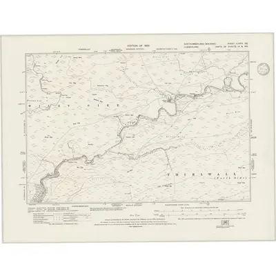 1895 Map of Northumberland nLXXIX.SE, 1946 Print