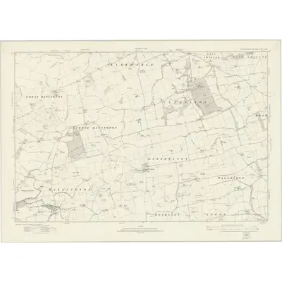 1920 Map of Northumberland nLXXV, 1924 Print
