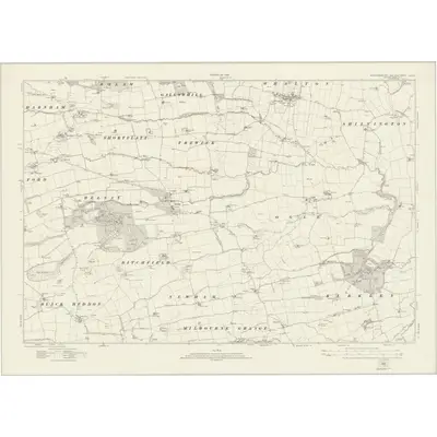 1920 Map of Northumberland nLXXVI, 1924 Print
