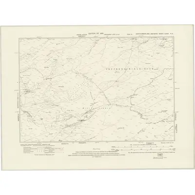 1920 Map of Northumberland nLXXX.NE, 1926 Print