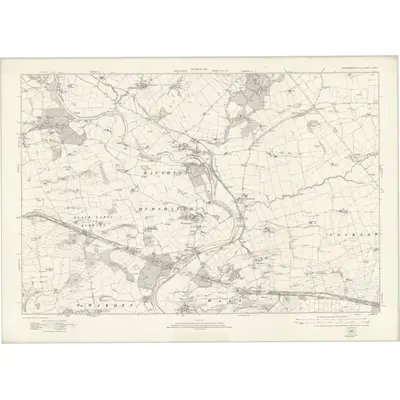 1920 Map of Northumberland nLXXXII, 1925 Print