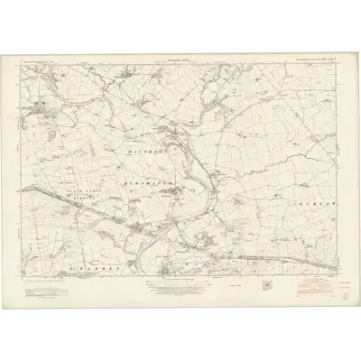 1946 Map of Northumberland nLXXXII, 1952 Print