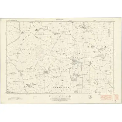 1946 Map of Northumberland nLXXXIII, 1952 Print