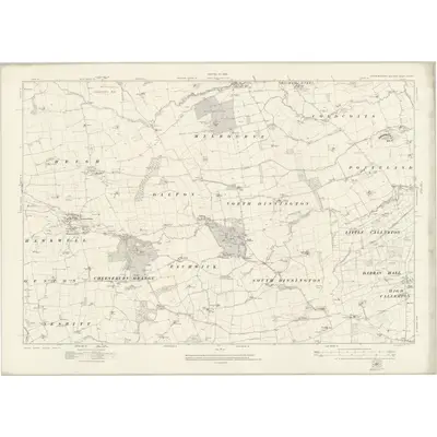 1913 Map of Northumberland nLXXXIV, 1920 Print