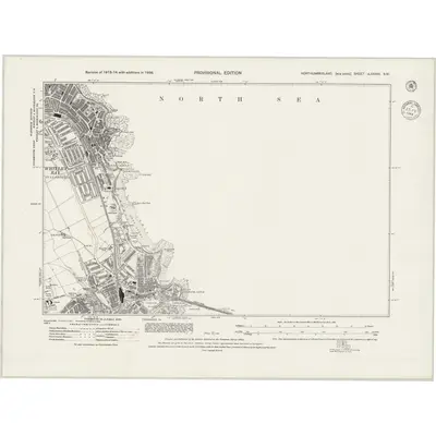 1938 Map of Northumberland nLXXXVII.SW, 1944 Print