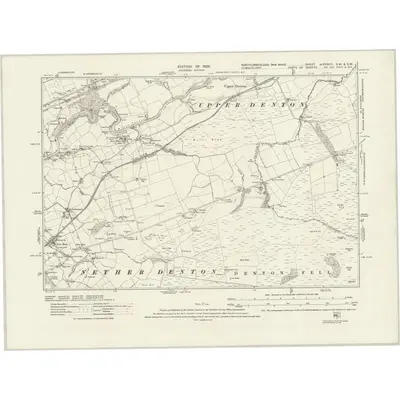 1920 Map of Northumberland nLXXXVIII.NW & nLXXXVIII.SW, 1926 Print