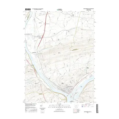 2016 Map of Northumberland, 2016 Print