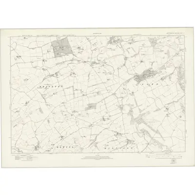 1922 Map of Northumberland nX, 1924 Print