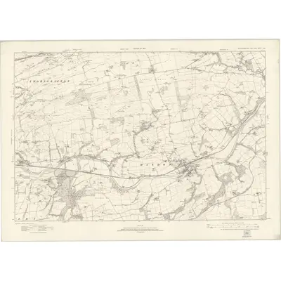 1920 Map of Northumberland nXC, 1924 Print