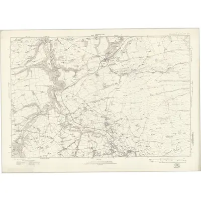 1920 Map of Northumberland nXCIX, 1924 Print