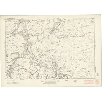1946 Map of Northumberland nXCIX, 1951 Print
