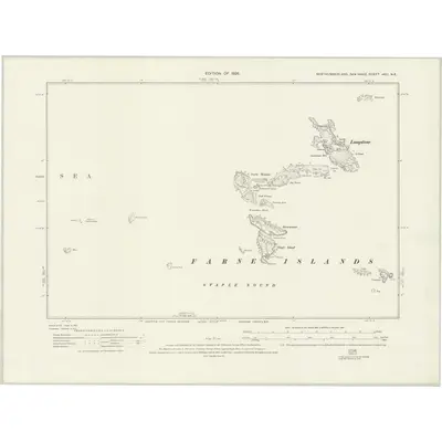 1922 Map of Northumberland nXIII.NE, 1926 Print