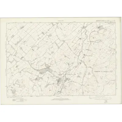 1921 Map of Northumberland nXIV, 1925 Print