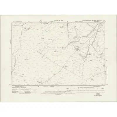 1921 Map of Northumberland nXLII.NW, 1926 Print