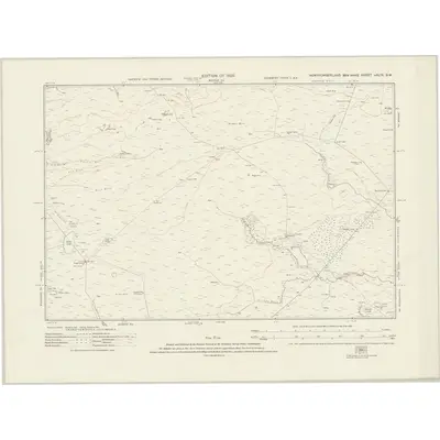 1921 Map of Northumberland nXLIX.SW, 1925 Print